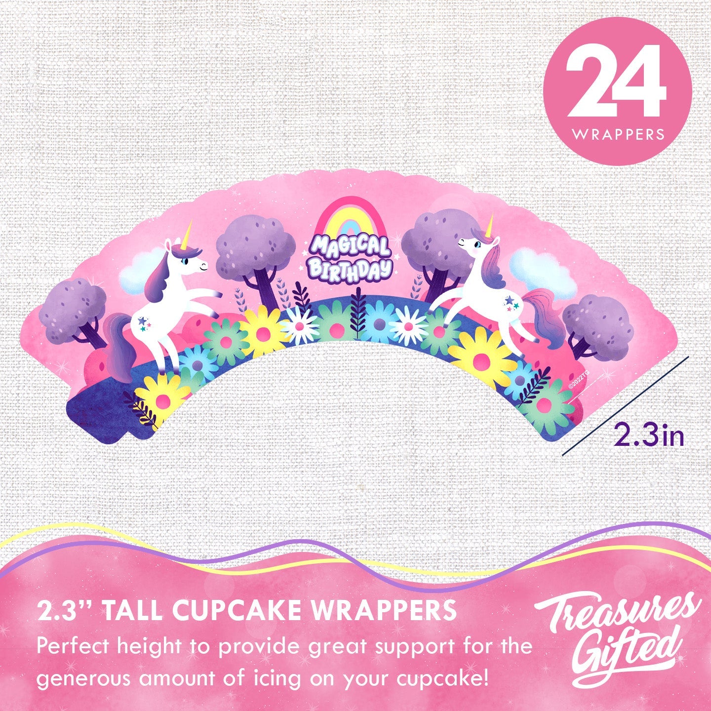 Unicorn Cupcake Toppers & Unicorn Cupcake Wrappers