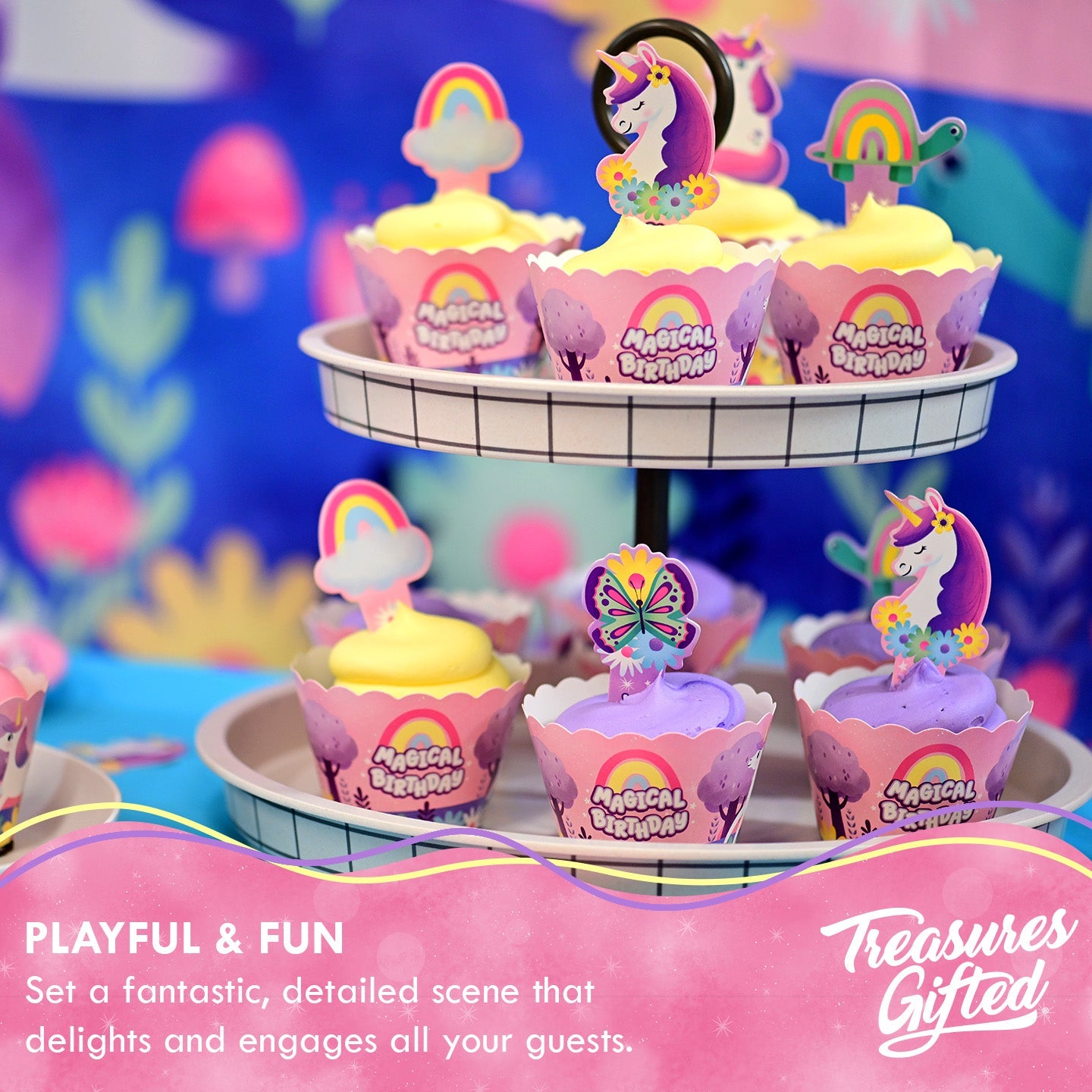 Unicorn Cupcake Toppers & Unicorn Cupcake Wrappers