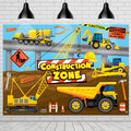 Construction Backdrop Banner - Construction Party Supplies