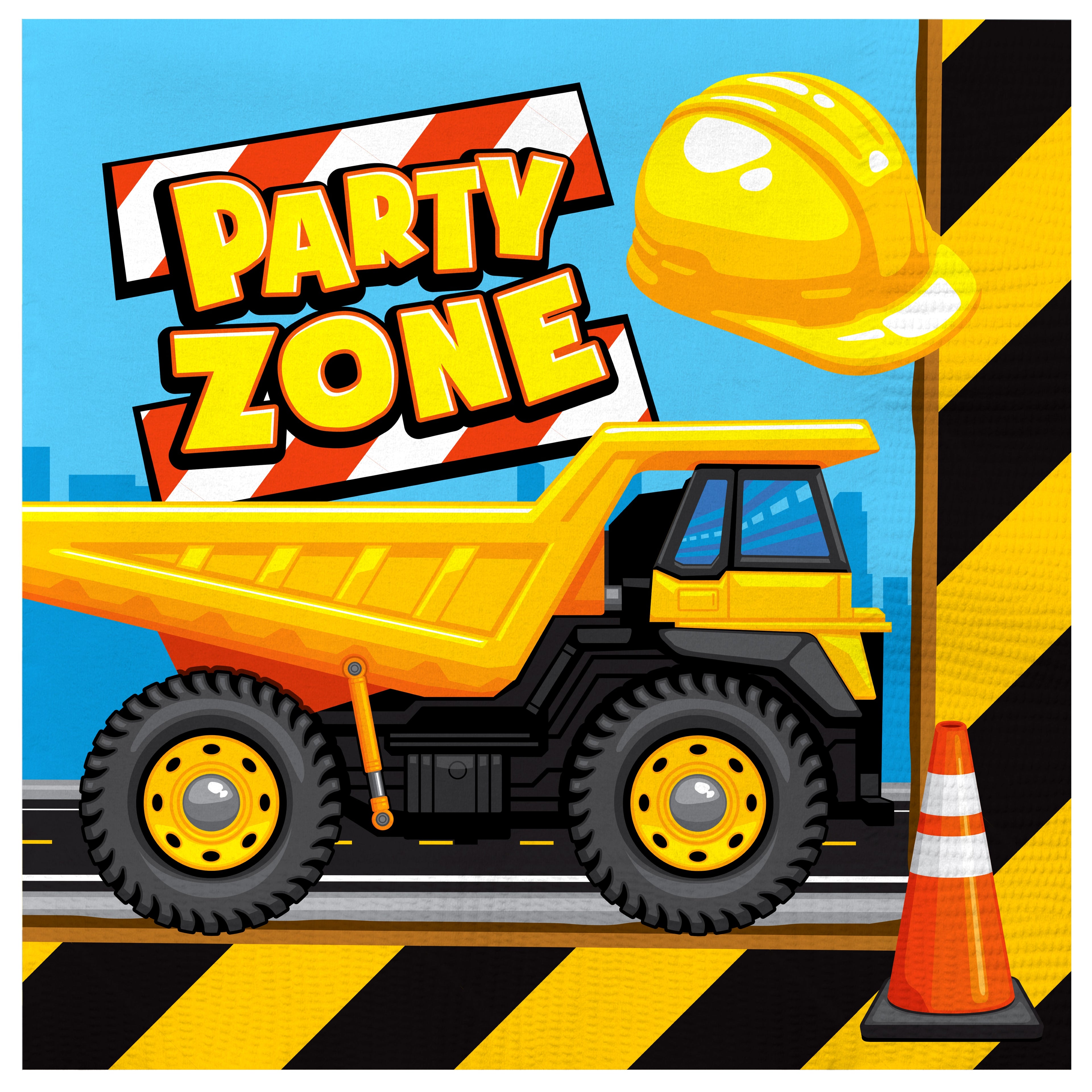 Construction Napkins - Construction Party Supplies