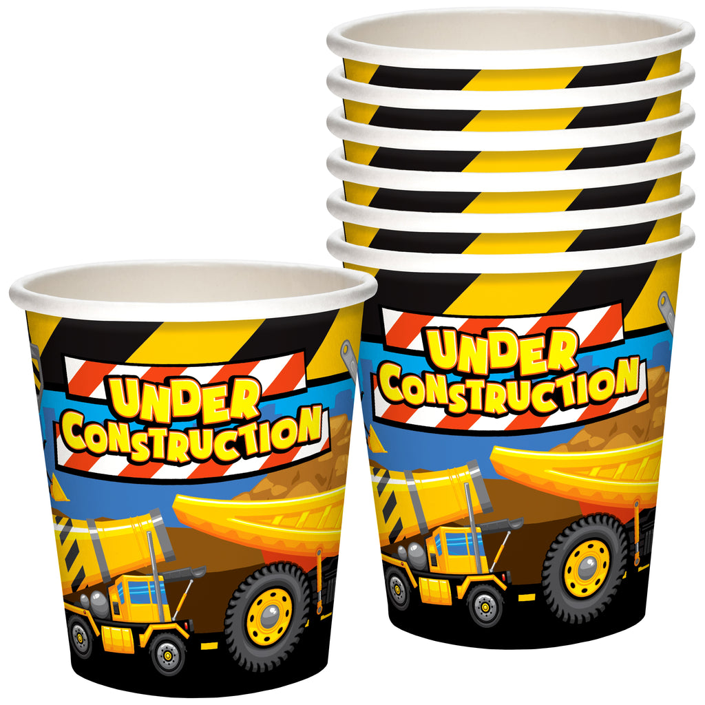 Construction Cups - Construction Party Supplies