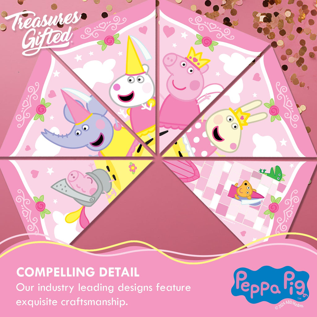 Princess Peppa Pig Banner Pennant - Princess Peppa Pig Party Supplies