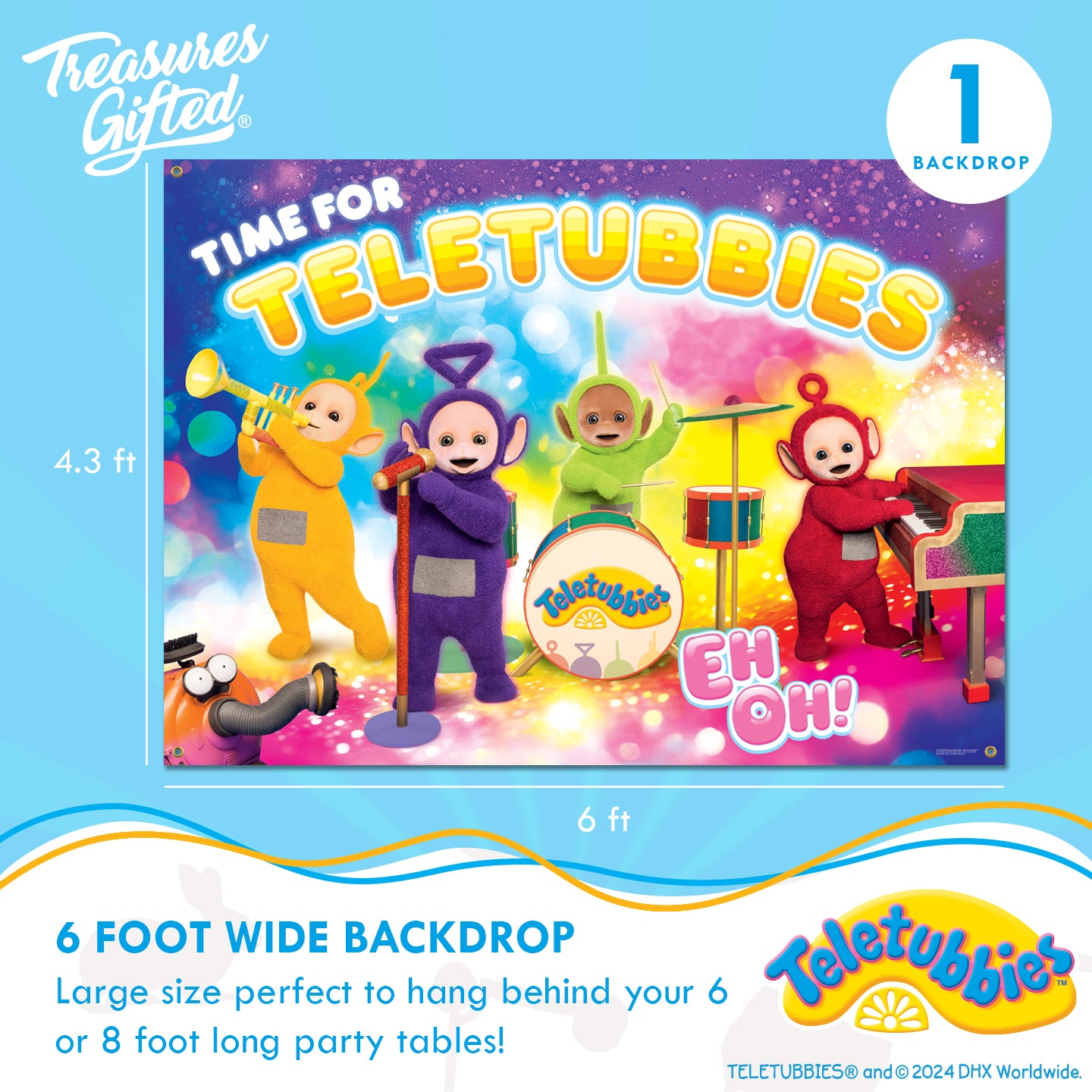 Teletubbies Backdrop - Teletubbies Party Decorations