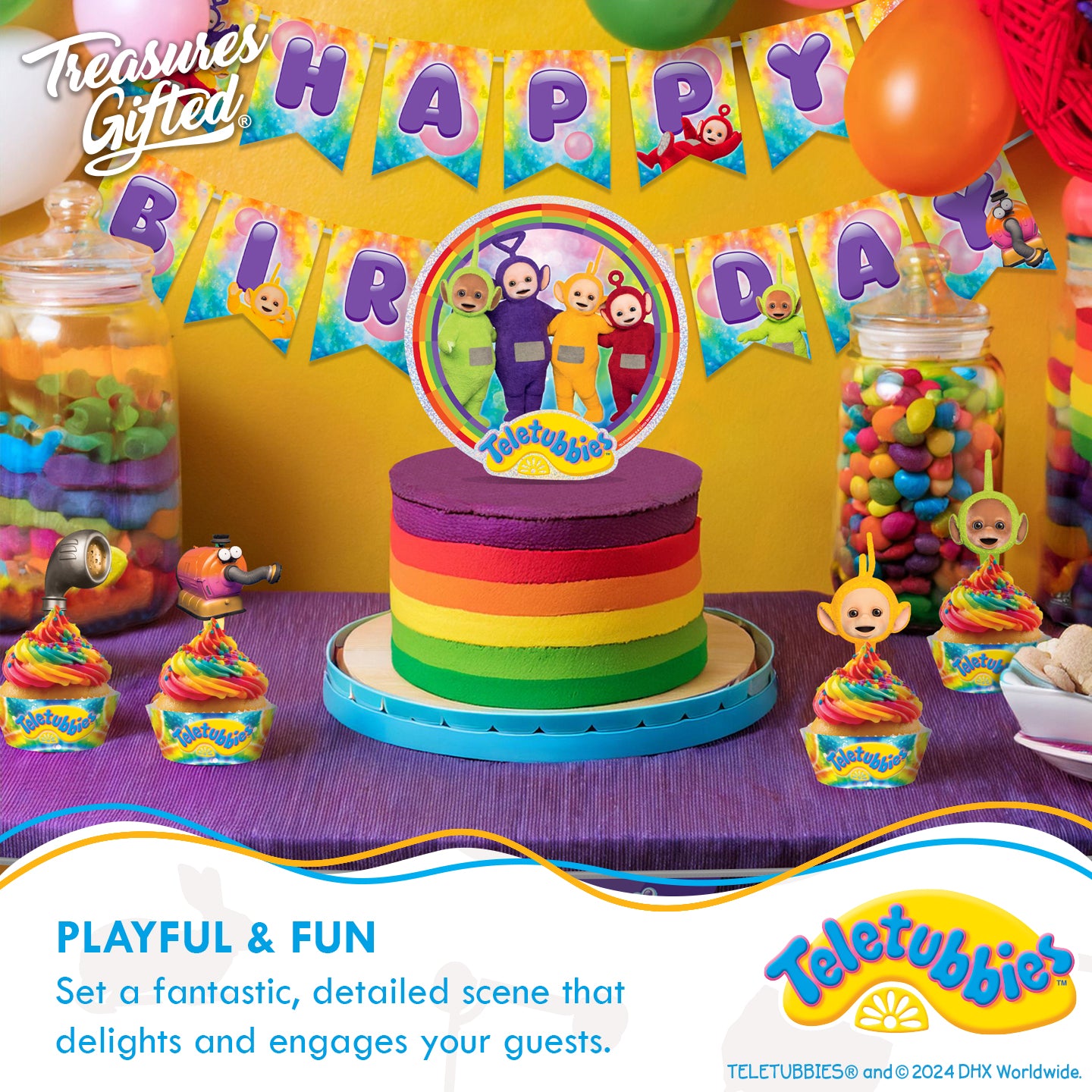 Teletubbies Cake Topper - Teletubbies Party Decorations