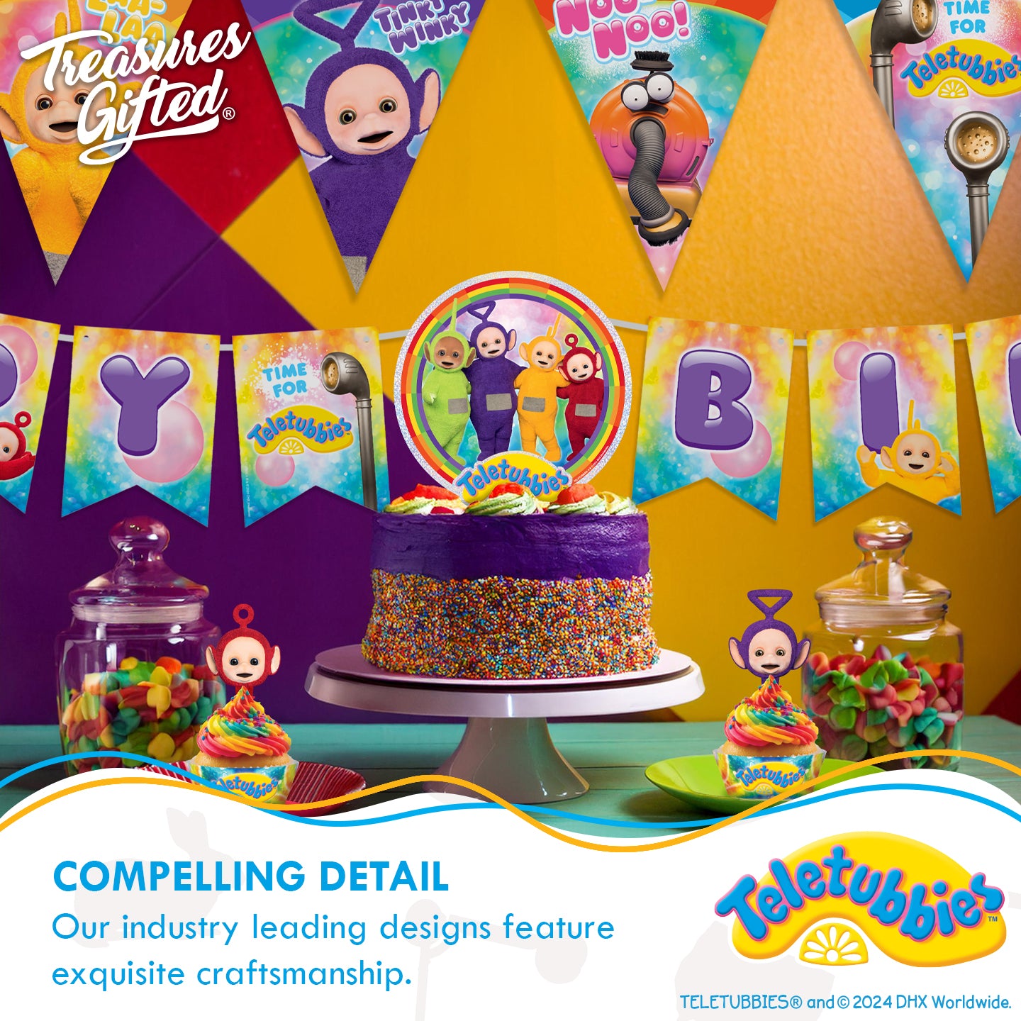 Teletubbies Cake Topper - Teletubbies Party Decorations