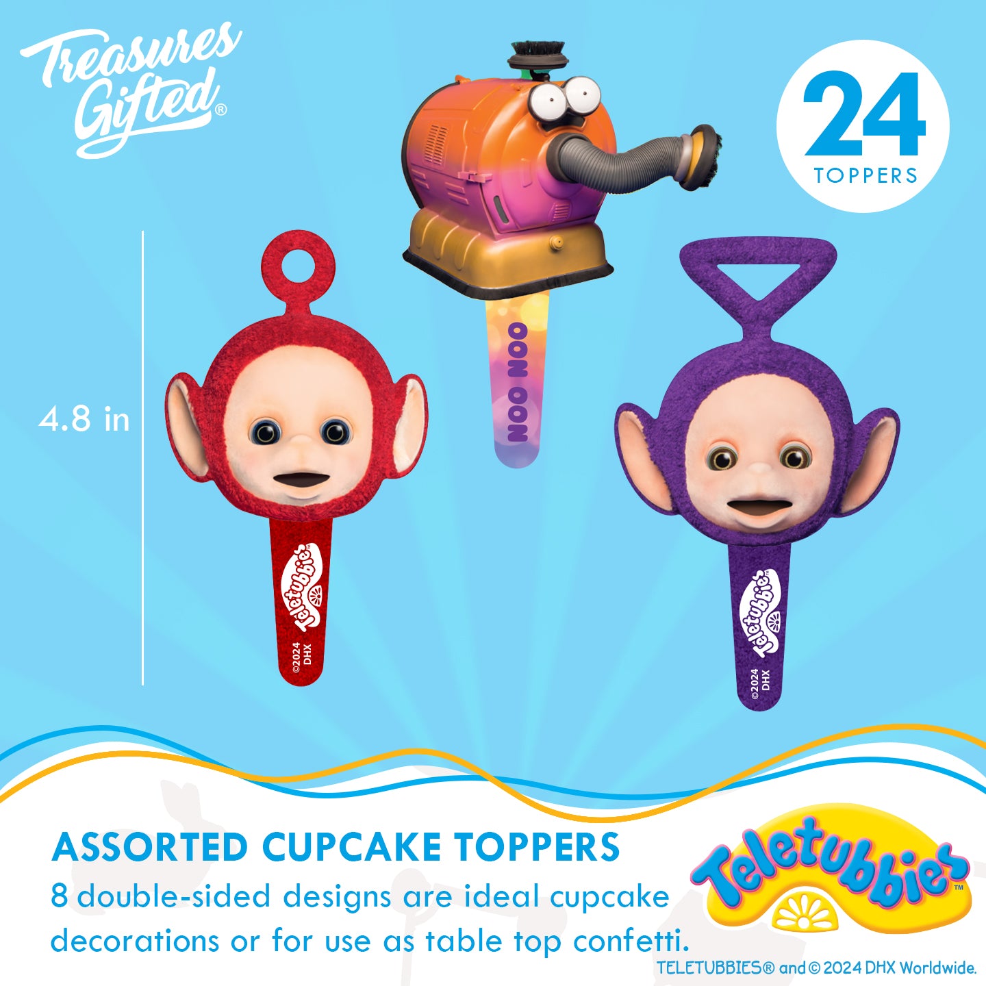 Teletubbies Cupcake Toppers & Teletubbies Cupcake Wrappers