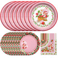Strawberry Shortcake Birthday Supplies Tableware Starter Set for 16 Guests