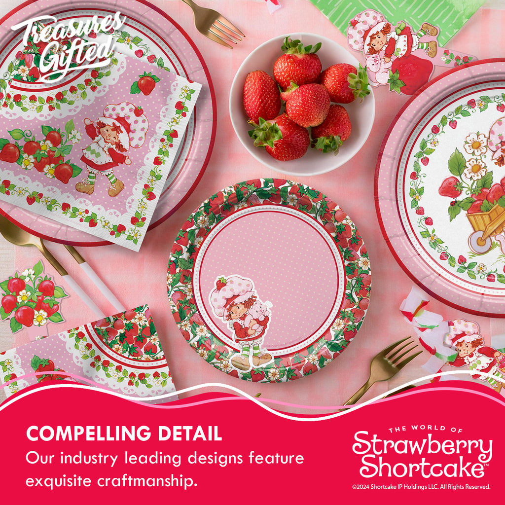 Strawberry Shortcake Birthday Supplies Complete Set for 24 Guests