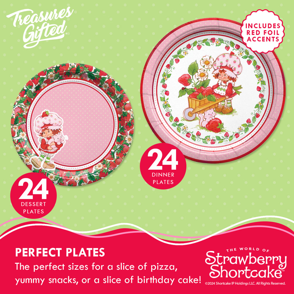 Strawberry Shortcake Birthday Supplies Ultimate Set for 24 Guests