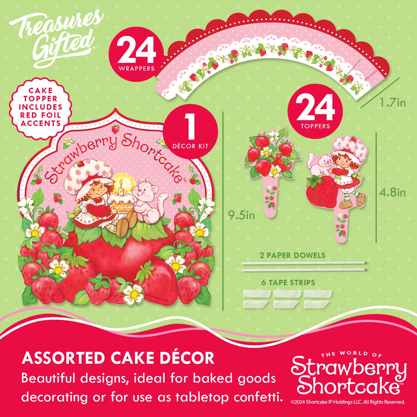 Strawberry Shortcake Birthday Supplies Ultimate Set for 24 Guests