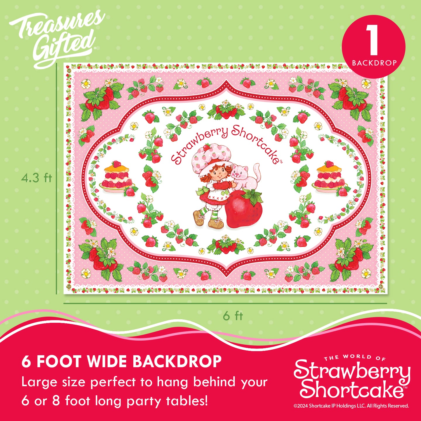 Strawberry Shortcake Birthday Supplies Ultimate Set for 24 Guests