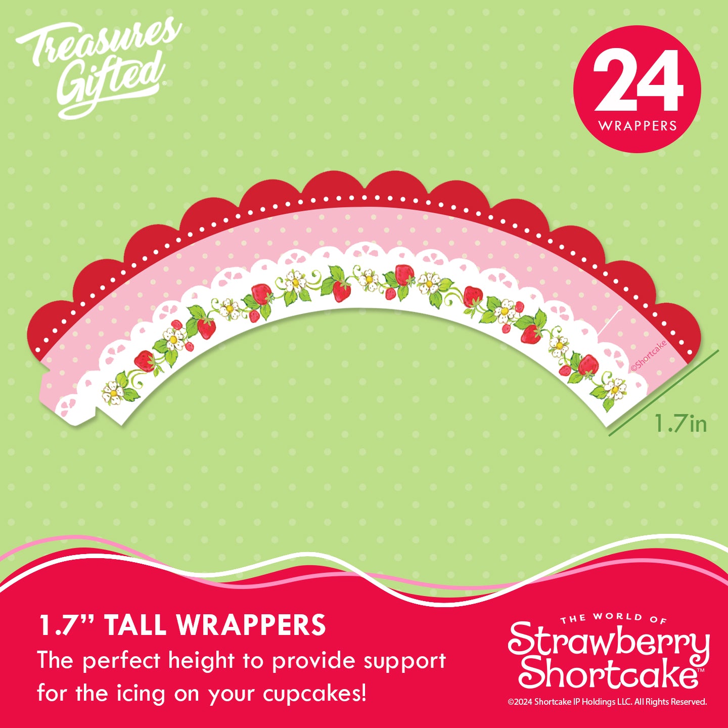 Strawberry Shortcake Cake Topper & Strawberry Shortcake Cupcake Toppers Kit