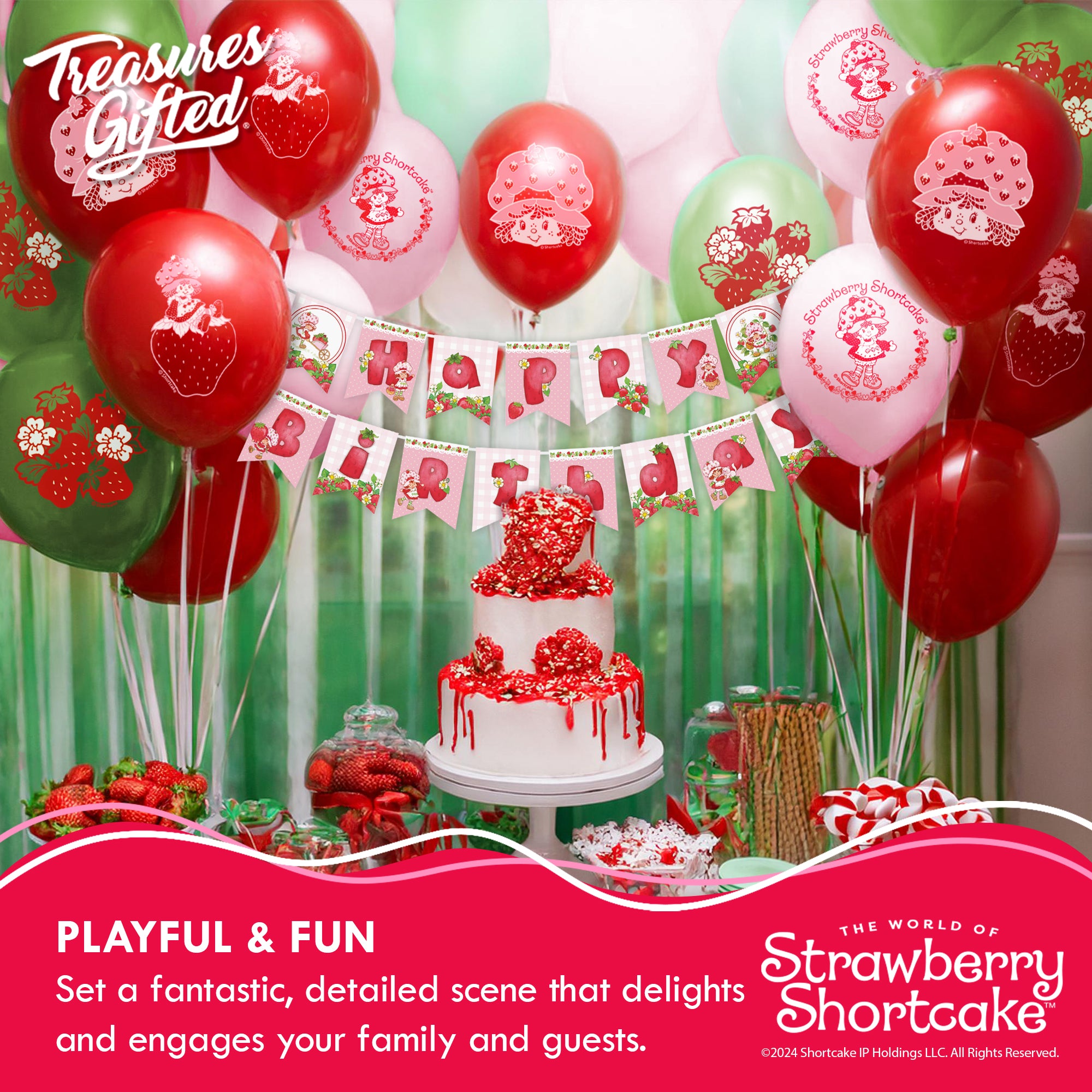 Strawberry Shortcake Balloons - Strawberry Shortcake Birthday Supplies