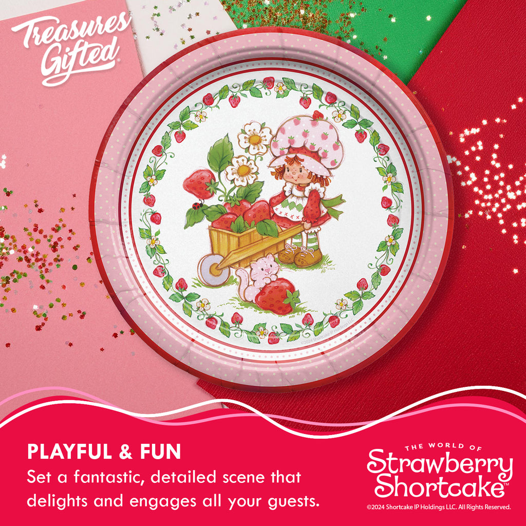 Strawberry Shortcake Plates 9in - Strawberry Shortcake Birthday Supplies