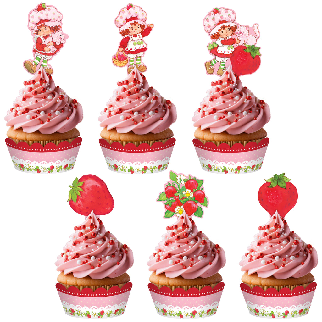 Strawberry Shortcake Cupcake Toppers & Strawberry Shortcake Cupcake Wrappers
