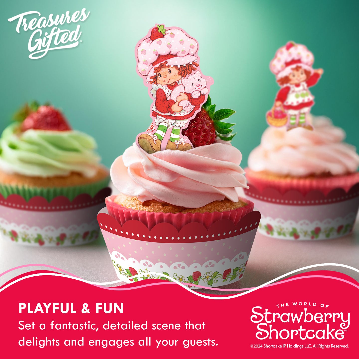 Strawberry Shortcake Cupcake Toppers & Strawberry Shortcake Cupcake Wrappers