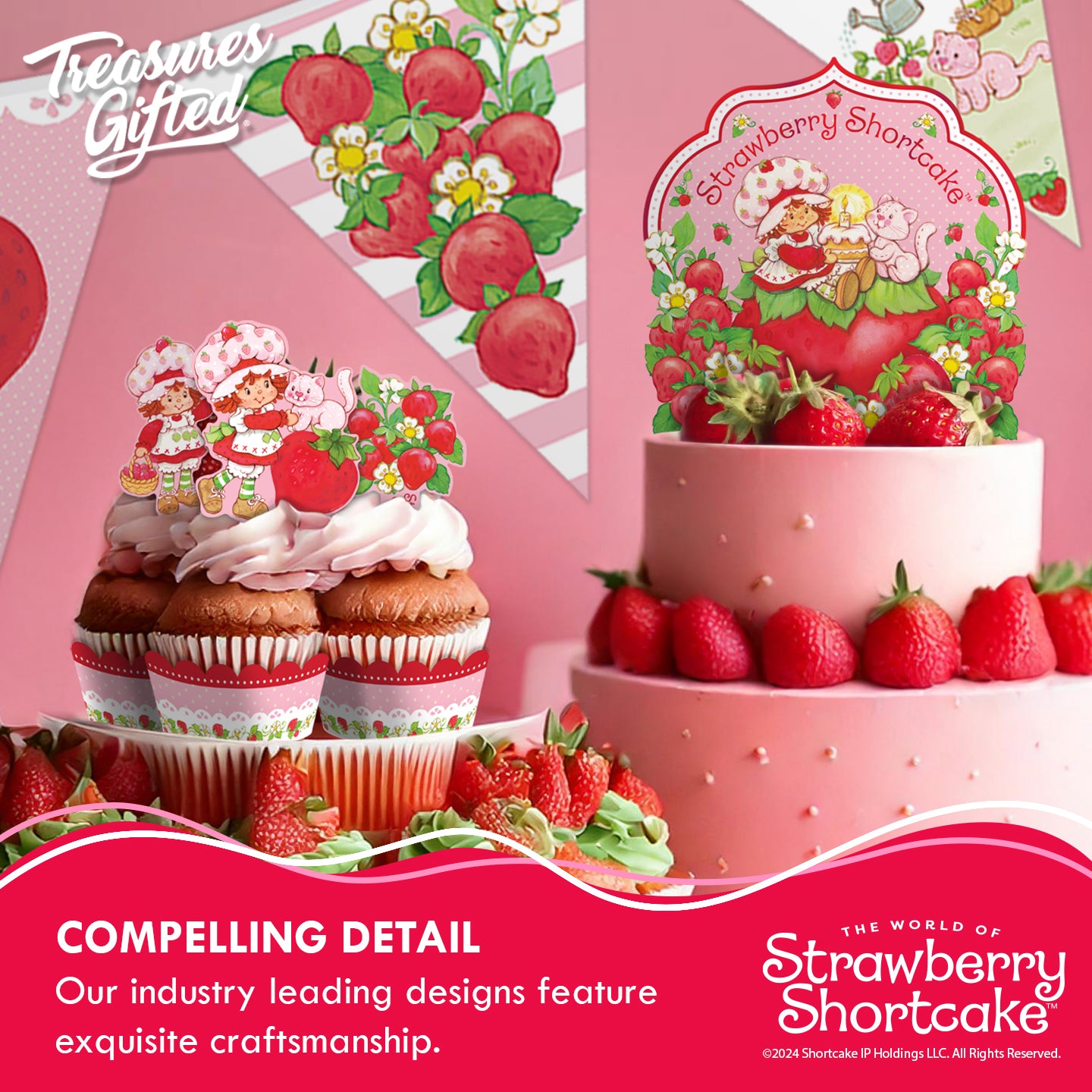 Strawberry Shortcake Cupcake Toppers & Strawberry Shortcake Cupcake Wrappers