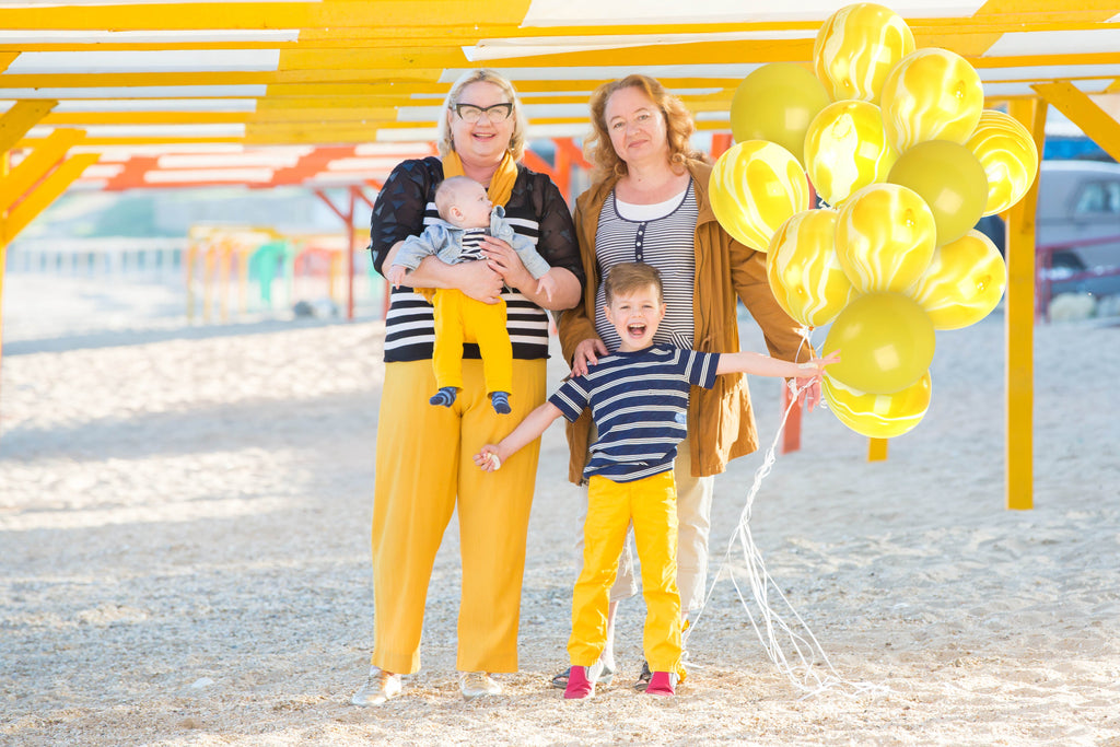 Yellow Marble Balloons - 12 Inch Latex Balloons