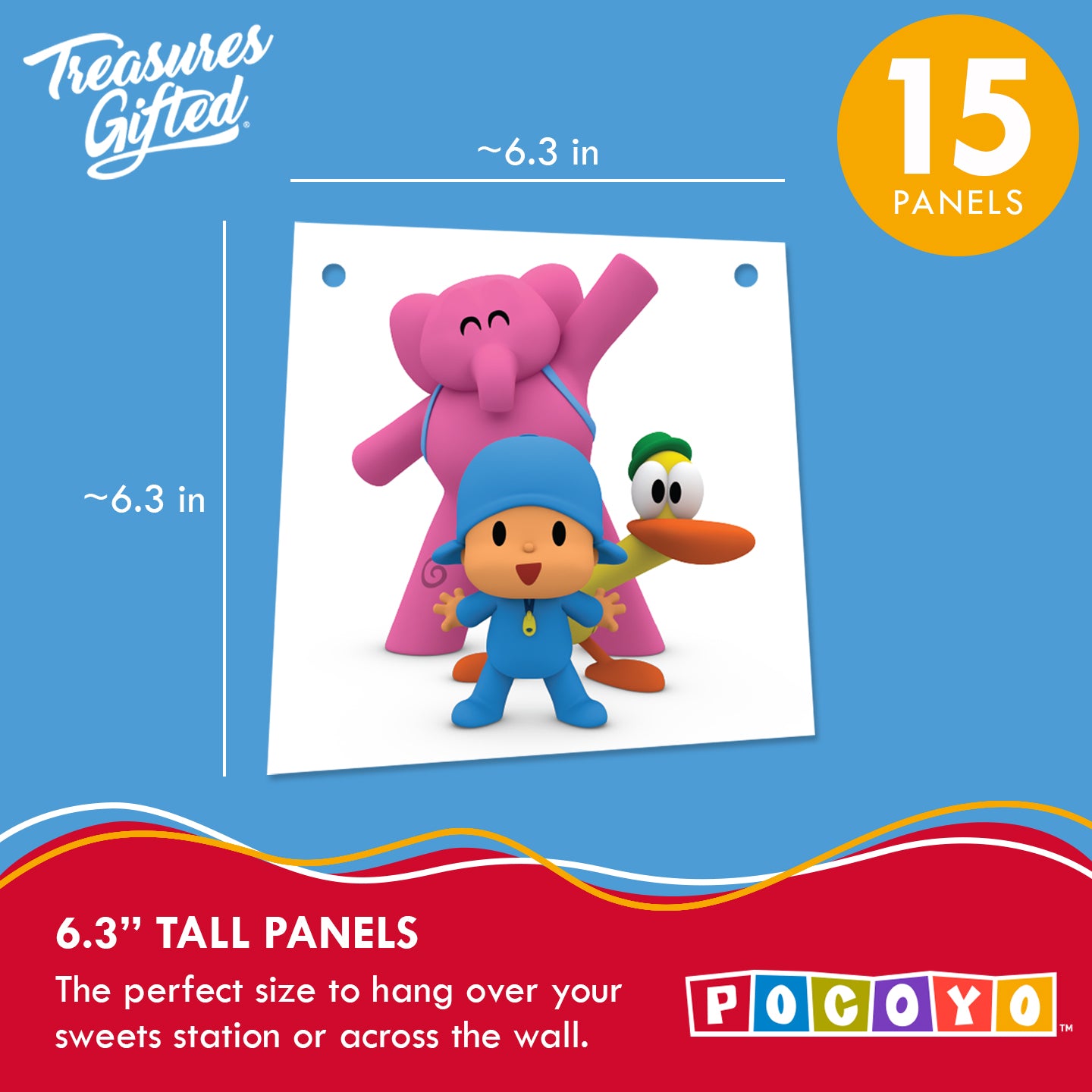 Pocoyo Banner & Pennants Kit - Pocoyo Party Supplies