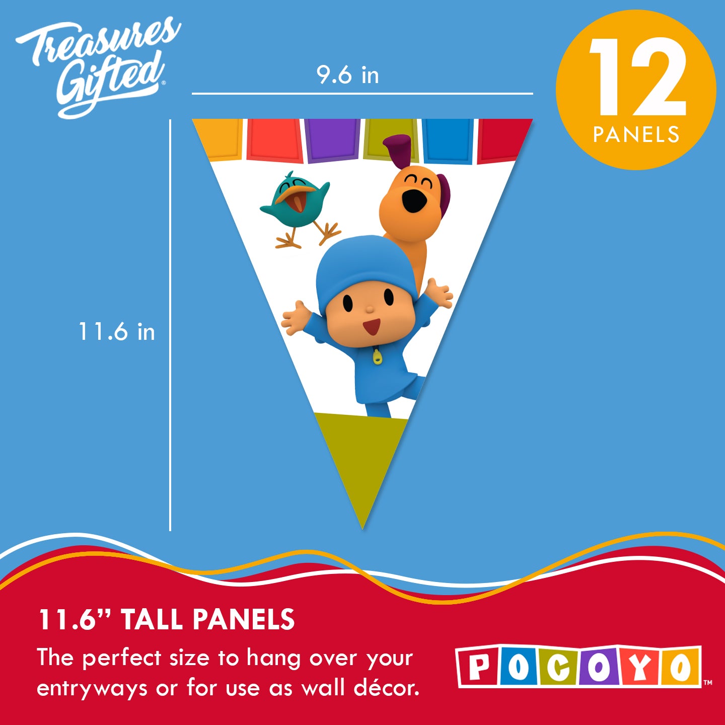 Pocoyo Banner & Pennants Kit - Pocoyo Party Supplies