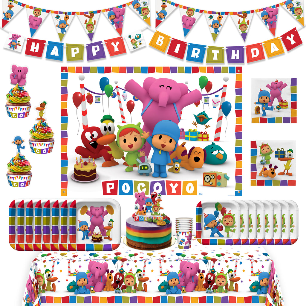 Pocoyo Party Supplies Ultimate Set for 16 Guests
