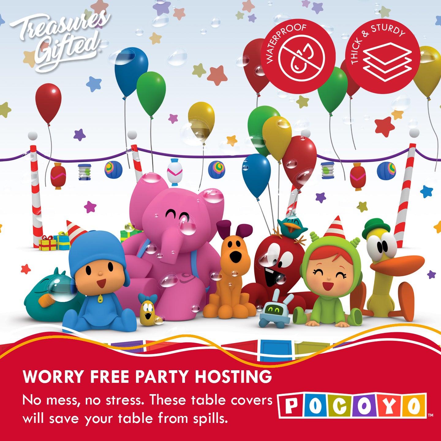 Pocoyo Tablecloth - Pocoyo Party Supplies