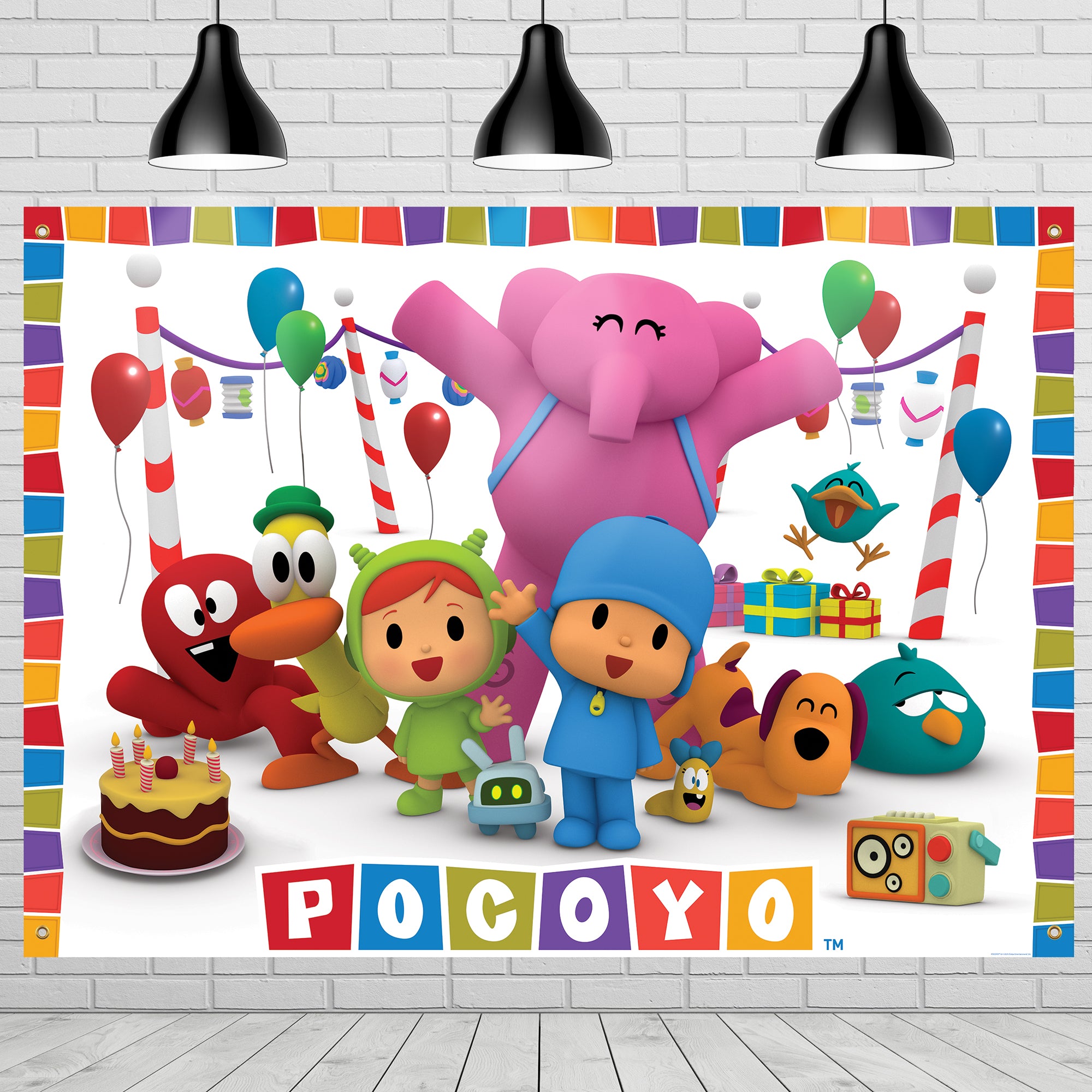 Pocoyo Backdrop - Pocoyo Party Supplies