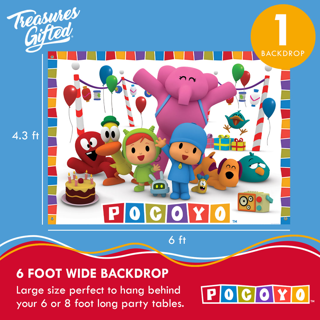 Pocoyo Backdrop - Pocoyo Party Supplies