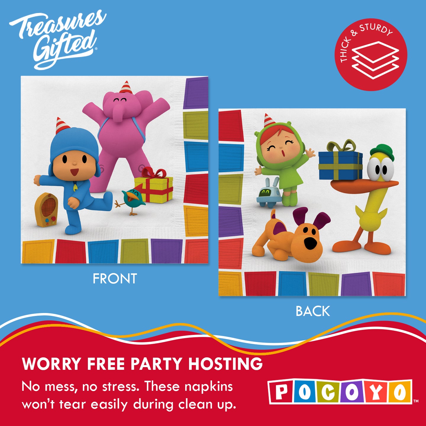 Pocoyo Napkins - Pocoyo Party Supplies