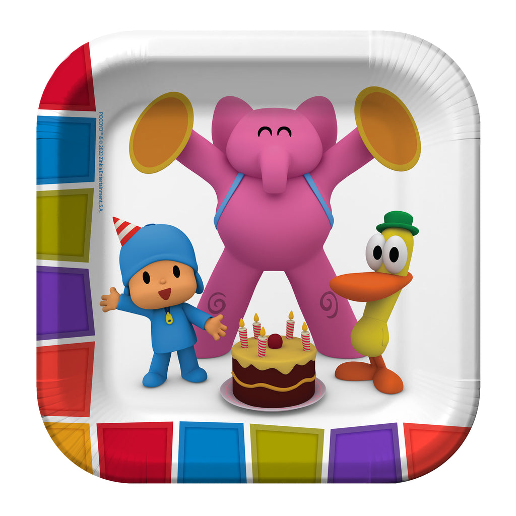 Pocoyo Plates 9in - Pocoyo Party Supplies