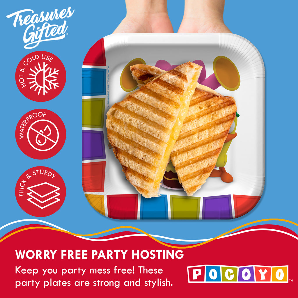 Pocoyo Plates 9in - Pocoyo Party Supplies