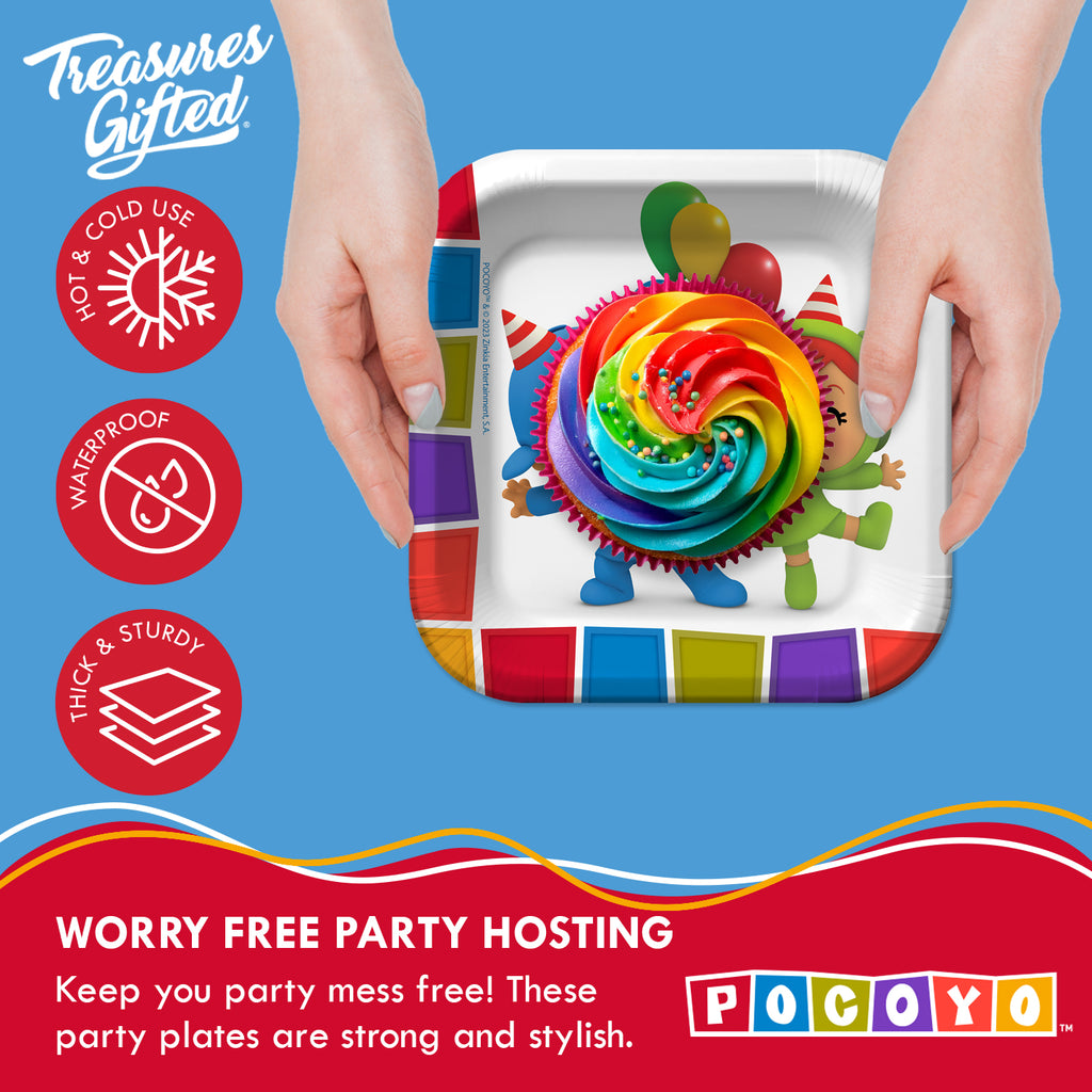 Pocoyo Plates 7in - Pocoyo Party Supplies
