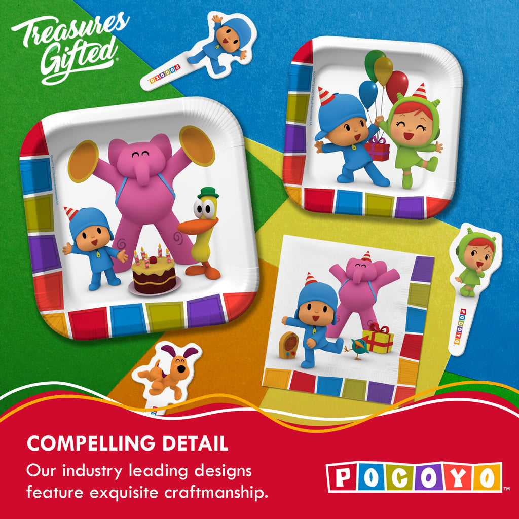 Pocoyo Plates 7in - Pocoyo Party Supplies