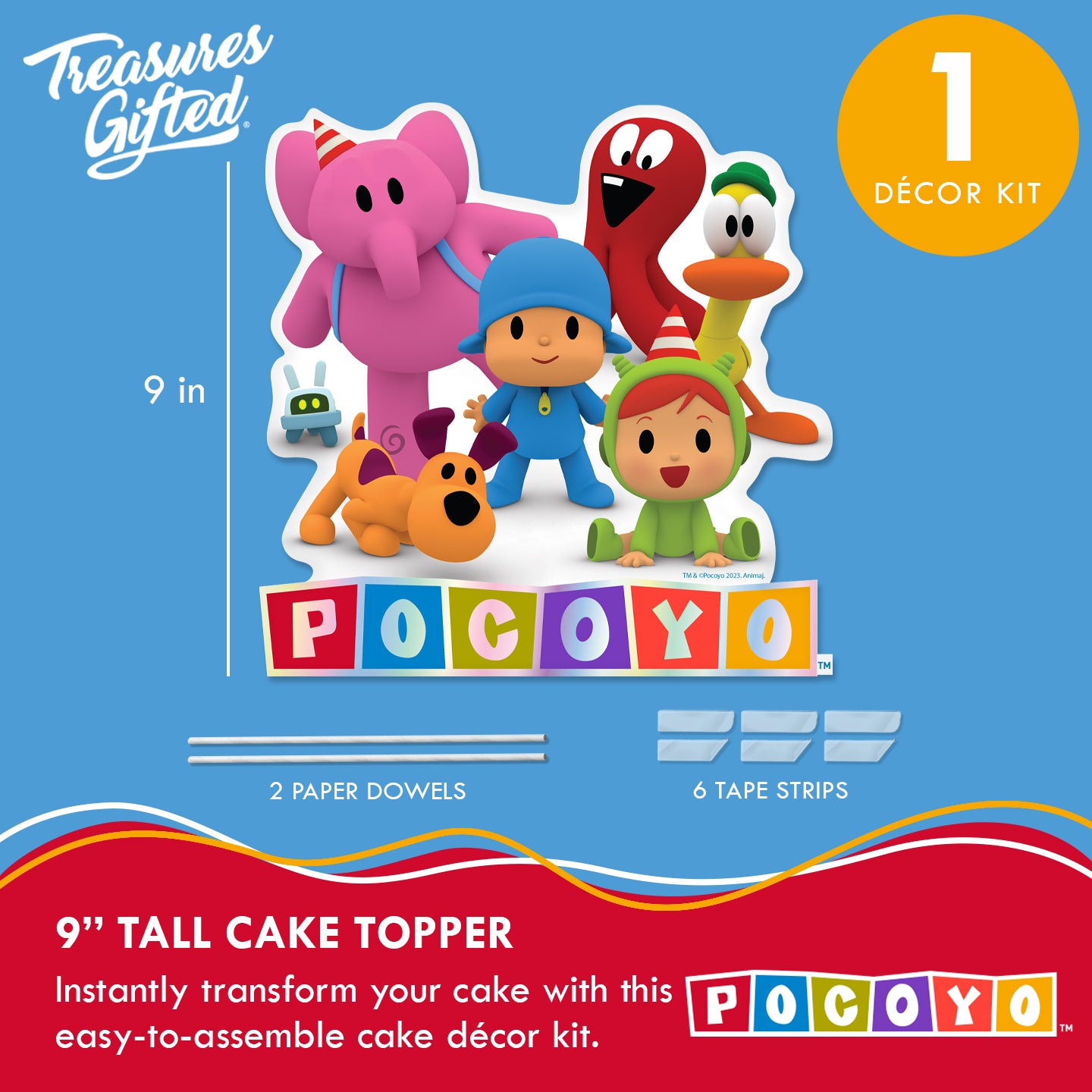 Pocoyo Cake Topper - Pocoyo Party Supplies