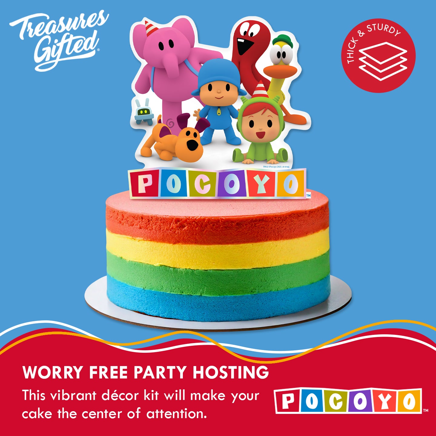 Pocoyo Cake Topper - Pocoyo Party Supplies