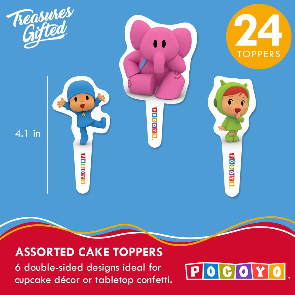 Pocoyo Cupcake Toppers & Pocoyo Cupcake Wrappers