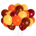 Fall Balloons Orange, Yellow, Burgundy, and Brown 100 Pack - 12 Inch Latex Balloons