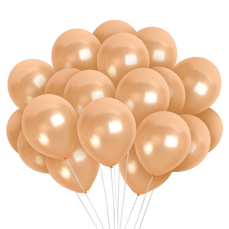 Pearlescent Champagne Balloons - 12 Inch Latex Balloons