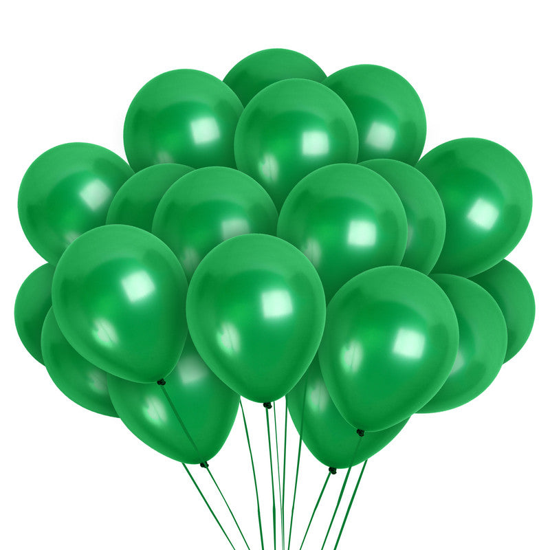 Pearlescent Emerald Green Balloons - 12 Inch Latex Balloons