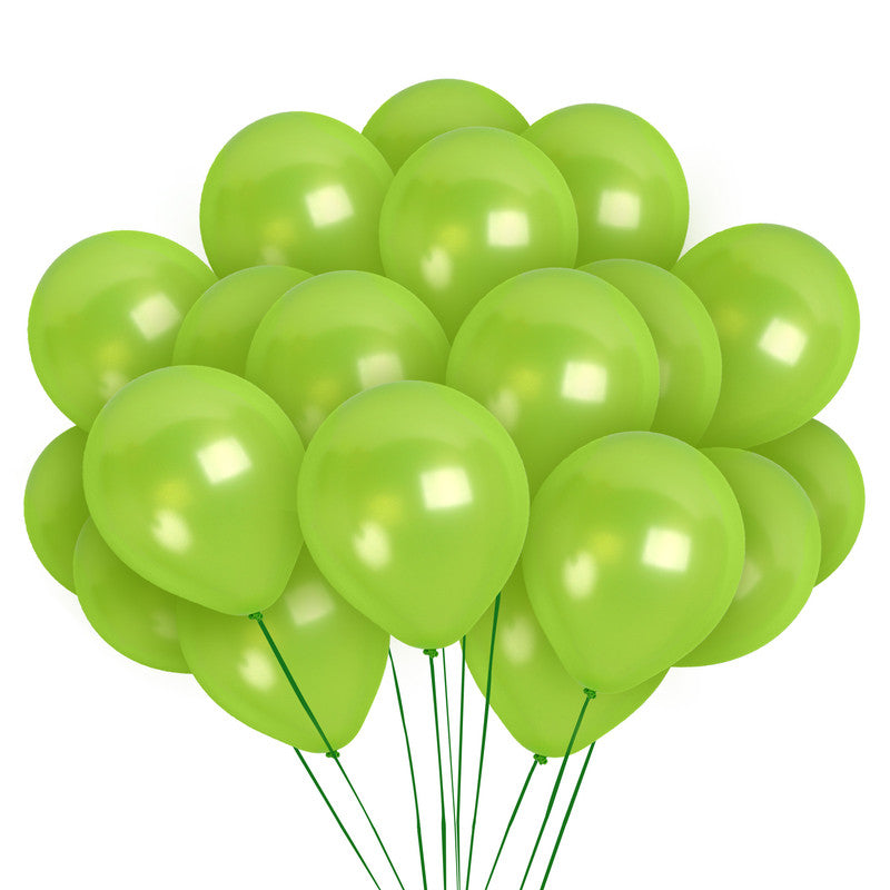 Pearlescent Lime Green Balloons - 12 Inch Latex Balloons