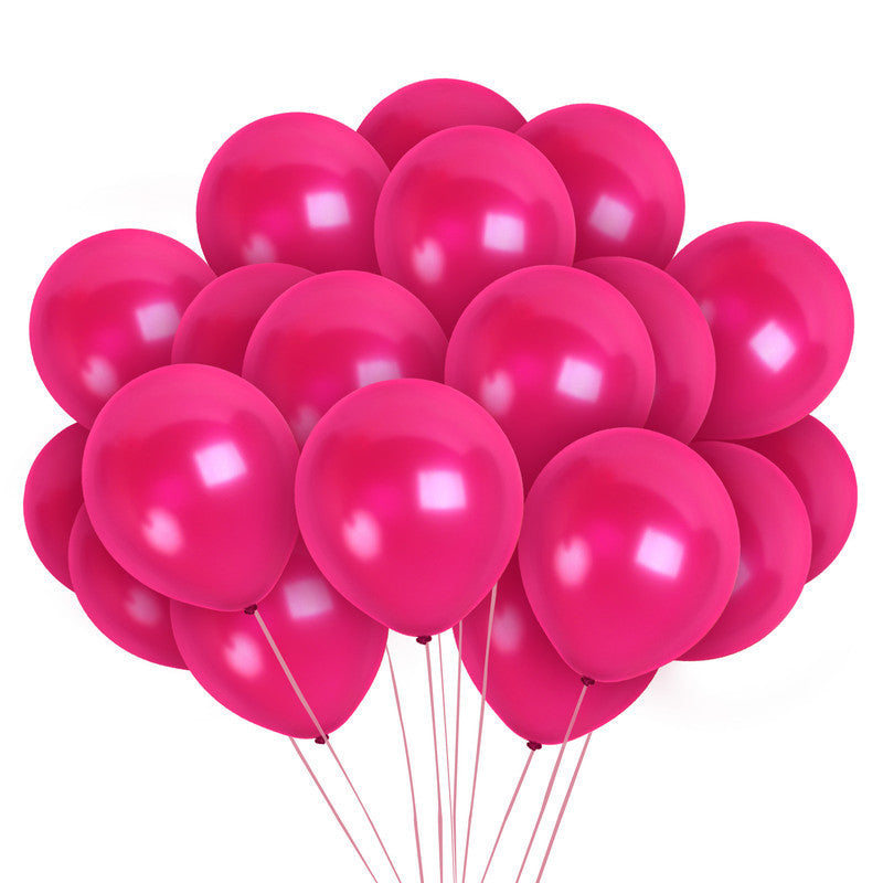 Pearlescent Pink Magenta Balloons - 12 Inch Latex Balloons