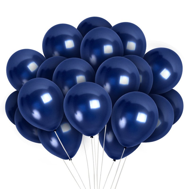 Pearlescent Navy Blue Balloons - 12 Inch Latex Balloons