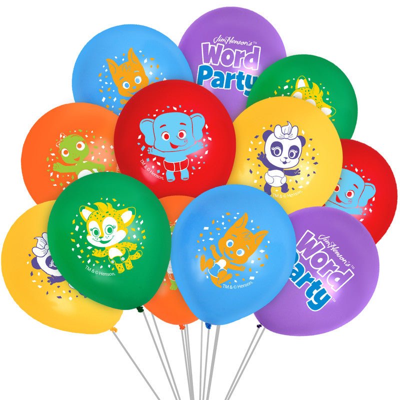 Word Party Balloons - Word Party Birthday Supplies