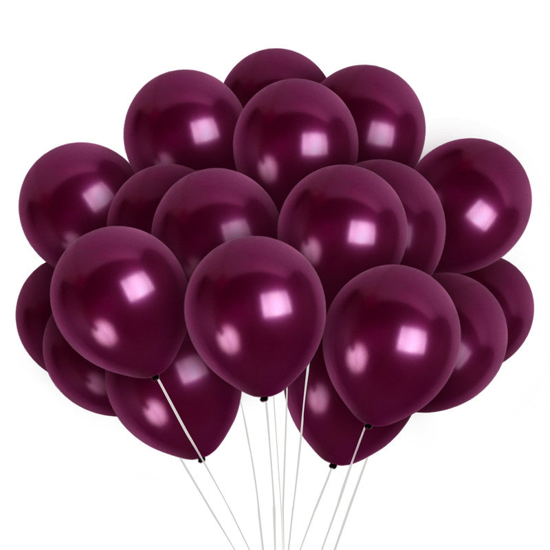 Pearlescent Plum Purple Balloons - 12 Inch Latex Balloons