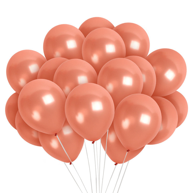 Pearlescent Rose Gold Balloons - 12 Inch Latex Balloons