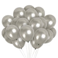 Pearlescent Silver Balloons - 12 Inch Latex Balloons