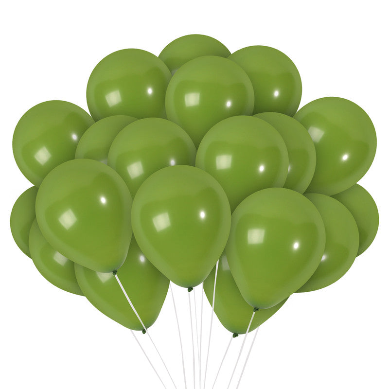 Olive Green Balloons - 10 Inch Latex Balloons