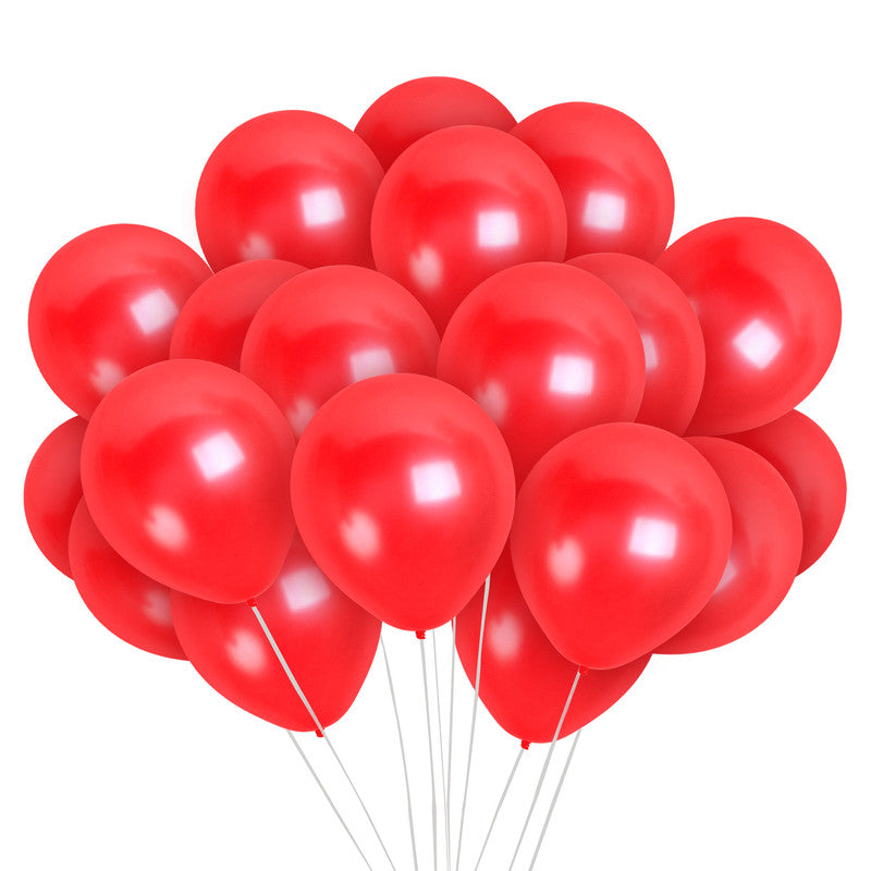 Pearlescent Red Balloons - 12 Inch Latex Balloons