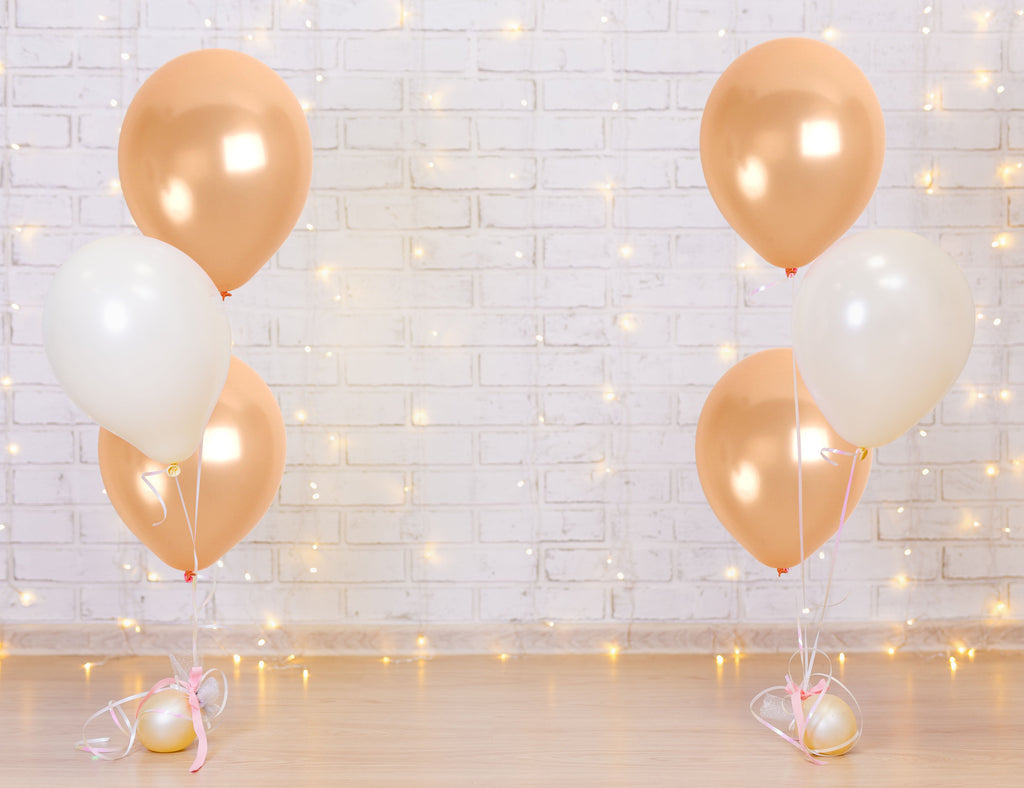 Pearlescent Champagne Balloons - 12 Inch Latex Balloons