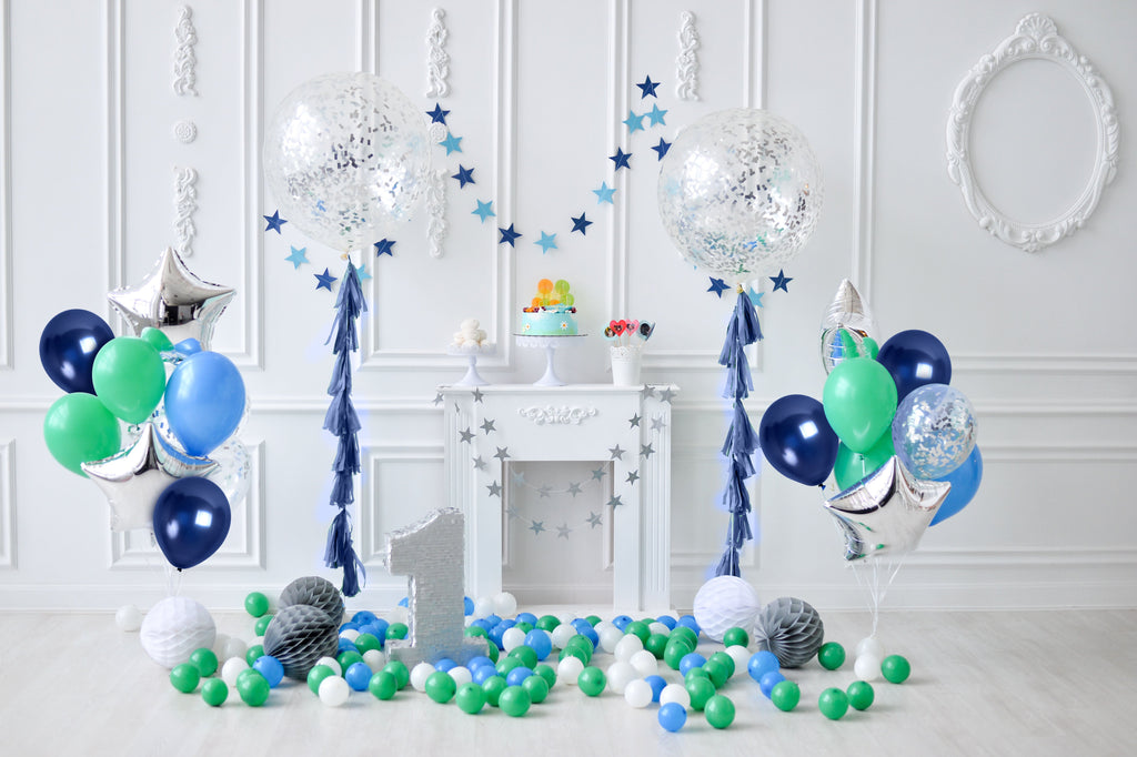Pearlescent Navy Blue Balloons - 12 Inch Latex Balloons